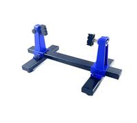 Durashmall Support de circuit imprimé réglable avec rotation à 360 degrés - Base en métal - Outil de réparation avec pinces à ressort pour petites et moyennes cartes - Bleu et noir (taille M)