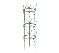Durashmall Support en métal vert pour plantes grimpantes, légumes, tomates, concombres, fleurs - Support de jardin résistant à la rouille avec pieds de fourche pour une utilisation en extérieur et en