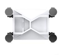 Durashmall Support Ventouse de Toit Starlink pour Camper, Van, Bateau, VUS, RV et surfaces en verre ou en métal ABS Blanc
