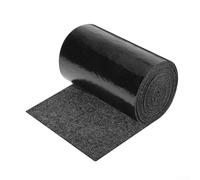 Durashmall Tapis double couche en feutre et PVC antidérapant pour kayak, canoë, rampe, garage, quai de protection, 20 cm ou 30 cm x 6 m, noir (30 x 6 cm)
