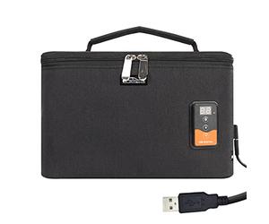 DURASIKO Chauffe-biberon portable USB avec écran d'affichage numérique, 5 V/20 W à température constante, température de chauffage réglable, sac chauffe-biberon multifonction