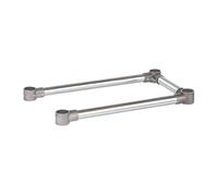 DuraSteel Support de table de travail à base ouverte - 61 x 30,5 cm - Pour table de travail commerciale en acier inoxydable ou en bois d'érable