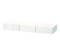 DURAVIT DuraStyle - Meuble étagères avec 3 tiroirs 1500x150x440mm graphite mat/blanc mat