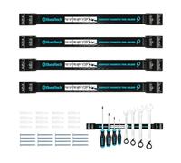 DURATECH 4x Barre Magnétique pour Outils, Barre Aimantée Puissant Accroche Murale Outils, Porte Outils Mural Magnetique pour Maison Garage Atelier 30,5 x 2,3CM