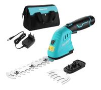 DURATECH Cisaille Sculpte-Haie Electrique, Taille-Herbes sans Fil 12V