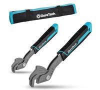 DURATECH Clés Réglables Serre-Ecrou 200 mm & 300 mm, Clé Multifonction en Acier CR-V, Kit de Clés Universelles pour Tuyaux, Écrous et Réparations