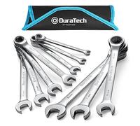 DURATECH Jeu de Clés Mixtes à Cliquet, 10 Pièces, 6-18 mm