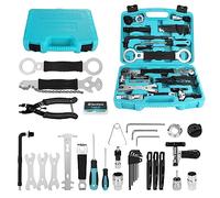 DURATECH Kit d'Outils de Réparation pour Vélo 41 pièces avec Mallette Pratique, Ensemble d'Outils de Vélo Portable pour la Réparation des Pneus, des Chaînes et du Pédalier