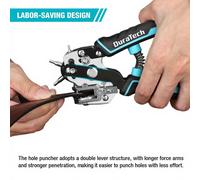 DURATECH Pince perforatrice en cuir multifonction extra-robuste 6V Cadeau DIY