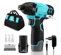 DURATECH Visseuse à Choc sans Fil 12 V avec Batterie 2,0 Ah, Tournevis Electrique, Couple de 100 N.m, 2400 tr/min, Mandrin Rapide 6 mm, Lampe LED et Chargeur, Vitesse Variable