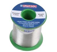 DURATOOL - Fil à souder sans plomb, 1,2 mm, 250g