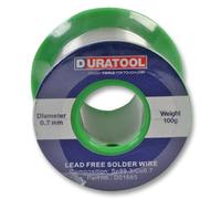 DURATOOL - Fil de soudure sans plomb, 0.7mm, 100g