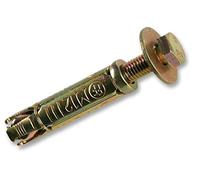 Duratool LB1025 Lot de 10 boulons d'ancrage M10 x 25 x 65 mm