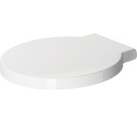 Duravit 1 Siège de WC Starck 006588 avec axe de charnière Softclose, acier inoxydable, blanc