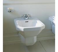 Duravit Bidet mural série 1930 0266100000 avec trop-plein et trou pour robinet blanc