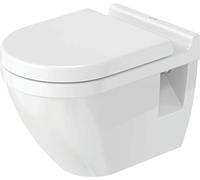 Duravit 2200090000 Starck 3 Cuvette suspendue pour des raisons d'hygiène avec fermé de chasse d'eau, Blanc, 360 x 540 x 320 mm