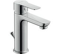Duravit A.1 mitigeur lavabo A11020001010 taille M, chromé , tige de traction, saillie 107 mm, avec tige de traction garniture de vidange