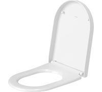 Duravit Siège de WC UNIVERSAL long 500×370×37 mm blanc – charnières inox, sans abaissement automatique
