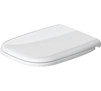 Duravit Siège WC D‑Code 0067390099 – fermeture amortie, charnières en plastique, blanc