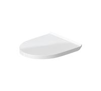 Duravit Abattant WC Durastyle Basic, Abattant Toilette en Uréa-Duroplast, Couvercle de Toilette avec Charnières en Acier Inoxydable, Blanc