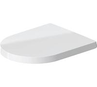 Duravit Abattant WC ME by Starck, Abattant WC avec amortisseur de fermeture, Abattant Toilette en Uréa-Duroplast, avec Charnières en Acier Inoxydable, Blanc