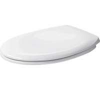 Duravit Siège de WC Duraplus 0064200000 – charnières en acier inoxydable – blanc