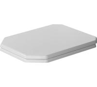 Duravit Abattant WC Série 1930, Abattant WC avec amortisseur de fermeture, Abattant Toilette en Uréa-Duroplast, avec Charnières en Acier Inoxydable, Blanc