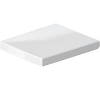 Duravit Abattant WC Vero, Abattant WC avec amortisseur de fermeture, Abattant Toilette en Uréa-Duroplast, avec Charnières en Acier Inoxydable, Blanc