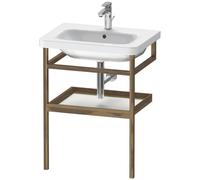 Duravit DuraStyle porte-serviettes DS988101877, 59 x 44 cm, blanc mat/noyer américain, avec étagère