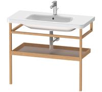 Duravit Porte‑serviettes DuraStyle DS988304376 94×44 cm Basalte mat / Chêne massif, avec étagère