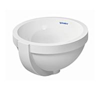 Duravit Lavabo encastrable Architec 275x275 mm blanc sous-plan sans trous avec trop-plein
