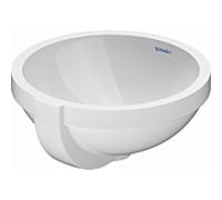 DURAVIT Architec - Lavabo à encastrer par le dessous 325x325mm sans trous de robinetterie avec trop-plein blanc sans WonderGliss