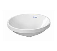 Duravit Lavabo à encastrer Architec 0319370000 Ø37,5 cm sous-plan sans trous ni trop-plein blanc