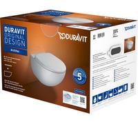 Duravit Architec WC mural Rimless Set 457209 avec lave-vaisselle avec siège d...