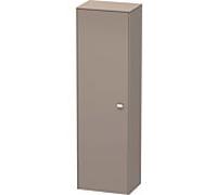 Brioso armoire Duravit BR1330L1043 520x1770x360mm, porte Basalt Matt à gauche, poignée chromée