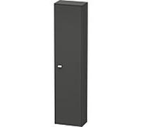 Armoire mi-haute Duravit Brioso Individual, 1 porte, charniÚres à droite, 2 étagÚres en bois, 2 étagÚres en verre, hauteur min. 133, cm - max. 201,0 cm, largeur min. 27,0 cm - max. 52,0 cm, profondeur min. 19,6 cm - max. 35,9 cm, Couleur (avant/corps): Décor graphite mat, poignée chromée - BR1342R1049