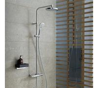 Duravit B.1 Colonne de douche en applique avec mitigeur thermostatique, B14280008010,