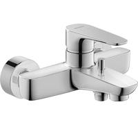 Duravit B.1 Robinet de baignoire en saillie pour 2 consommateurs avec vanne de dérivation, mitigeur monocommande avec système de mélange céramique, robinet de baignoire chromé