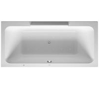 Duravit Baignoire balnéo DuraStyle 1900x900mm, à encastrer ou pour habillage de baignoire, double dos, cadre, vidage et trop-plein, Combi E, 760299000CE1000