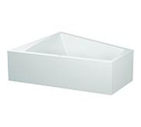 Duravit baignoire Paiova 700268000000000 avec revêtement et structure en acrylique moulé, blanc
