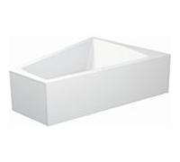 Duravit baignoire Paiova 700269000000000 avec revêtement et structure en acrylique moulé, blanc