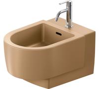 Bidet suspendu Duravit Balcon 272615AM00 37x54cm, avec trou pour robinetterie et trop-plein, couleur argile terra mat
