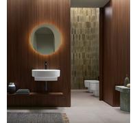 Duravit Balcoon lavabo, plage de robinetterie, 1 trou de robinetterie, avec trop-plein, avec robinetterie Push-Open, largeur 550mm, 241155AA00, Couleur: Blanc brillant