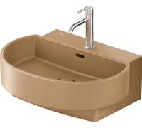 Duravit Balcoon lavabo, plage de robinetterie, 1 trou de robinetterie, avec trop-plein, avec robinetterie Push-Open, largeur 600mm, 241160AM00, Couleur: Clay terra Mat