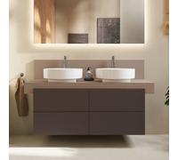 Duravit Balcoon Meuble avec plan de toilette, BA90610IFIF0000+BA50170JGIG0000,