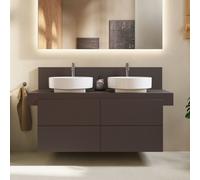 Duravit Meuble sous-lavabo suspendu Balcoon BA50170JGIG0000 Tip-on 570x1200x534mm Marron ardoise