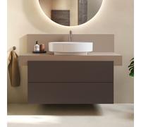 Duravit Balcoon Meuble bas avec plan de toilette, 2 tiroirs, BA90580IFIF0000+BA50140JGIG0000,