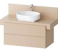 Duravit Balcoon Meuble sous-lavabo avec console, suspendu, rectangulaire, technique Tip-on, 570x1000x534mm, BA50140JEIE0000, Couleur: Beige sable