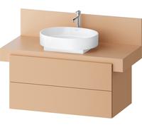 Duravit Balcoon Meuble sous-lavabo avec console, suspendu, rectangulaire, technique Tip-on, 570x1000x534mm, BA50140JHIH0000, Couleur: Terraccino