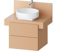 Duravit Balcoon Meuble sous-lavabo avec console, suspendu, rectangulaire, technique Tip-on, 570x600x534mm, BA50120JHIH0000, Couleur: Terraccino